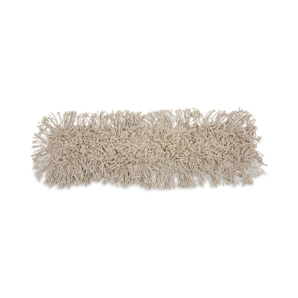 Boardwalk 24 in. x 3 in. Cotton Dust Mop Head - White
