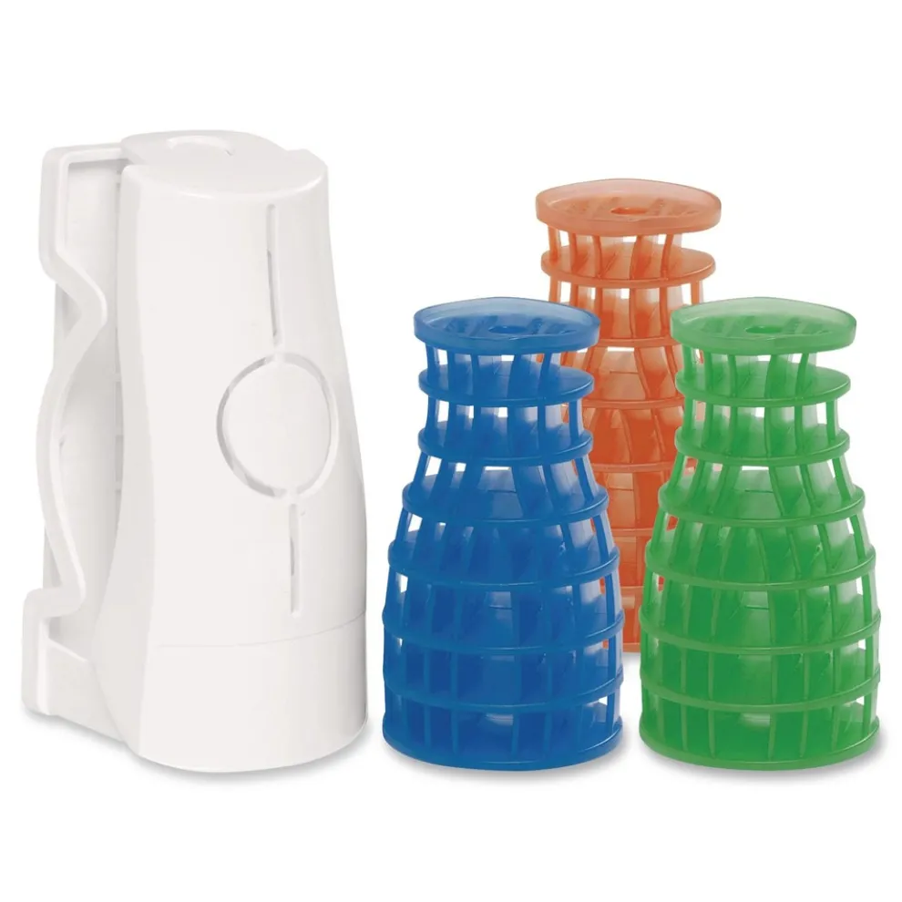 Boardwalk 2.62 in. x 2.75 in. x 5.5 in. Solid Air Freshener Dispenser - White