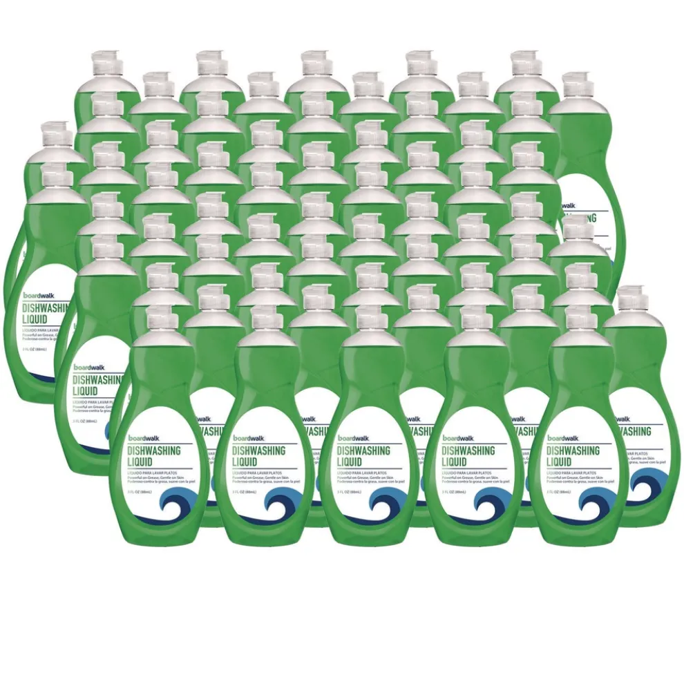 Boardwalk 3 oz. Bottle Manual Dish Soap - Fresh Scent (72/Carton)