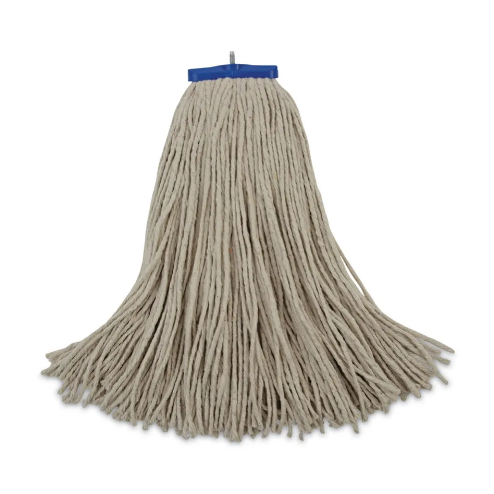 Boardwalk 24 oz. Cut-End Lie-Flat Cotton Wet Mop Head - White