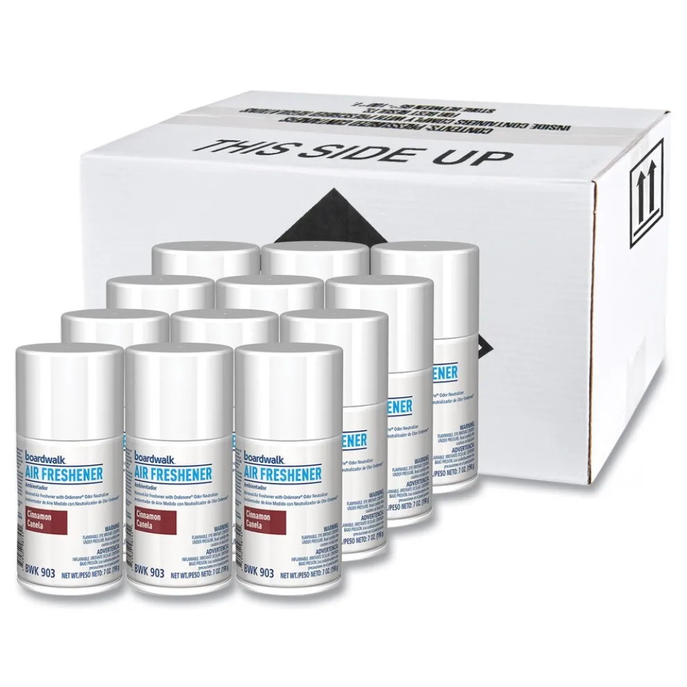 Boardwalk 7 oz Metered Air Freshener Refill - Cinnamon Sunset Scent (12/Carton)