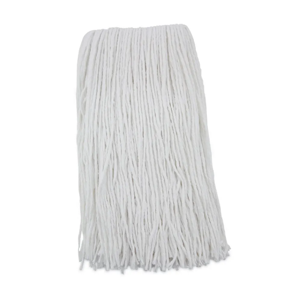 Boardwalk 20 oz. Rayon Premium Cut-End Wet Mop Heads - White (12/Carton)