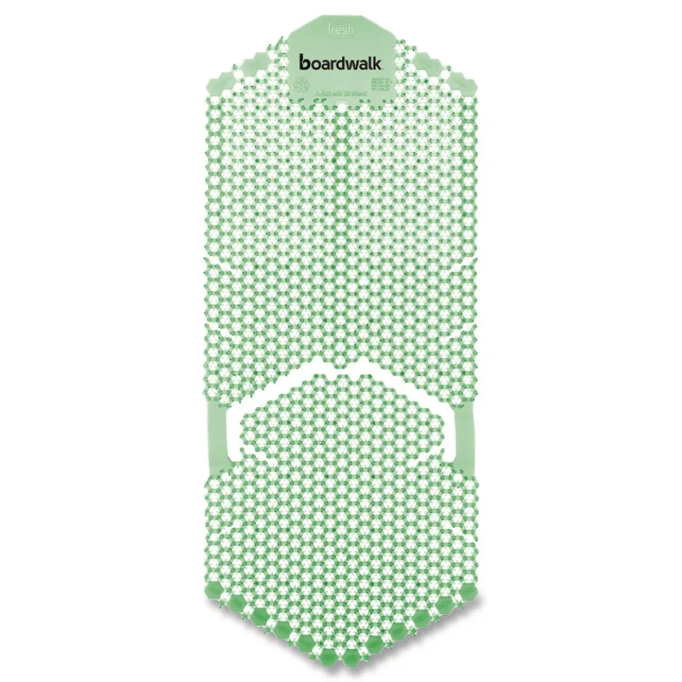 Boardwalk 5.22 oz. Vertical Urinal Screen - Cucumber Melon Scent Green (6/Carton)
