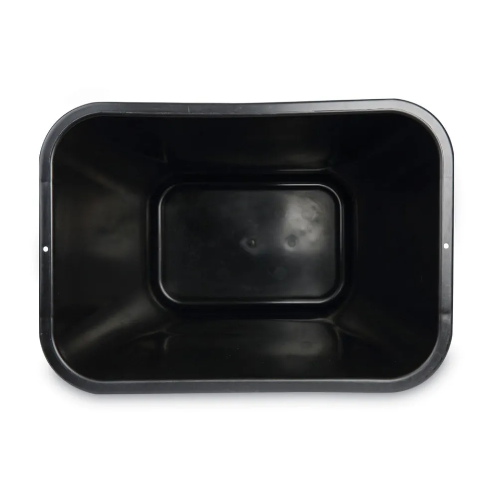 Boardwalk 41 qt. Soft-Sided Plastic Wastebasket - Black