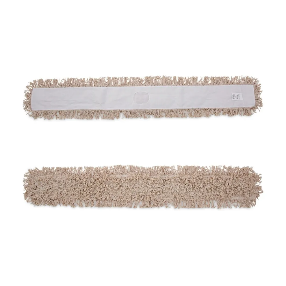 Boardwalk BWK1360 60 in. x 5 in. Hygrade Cotton Industrial Dust Mop Head - White