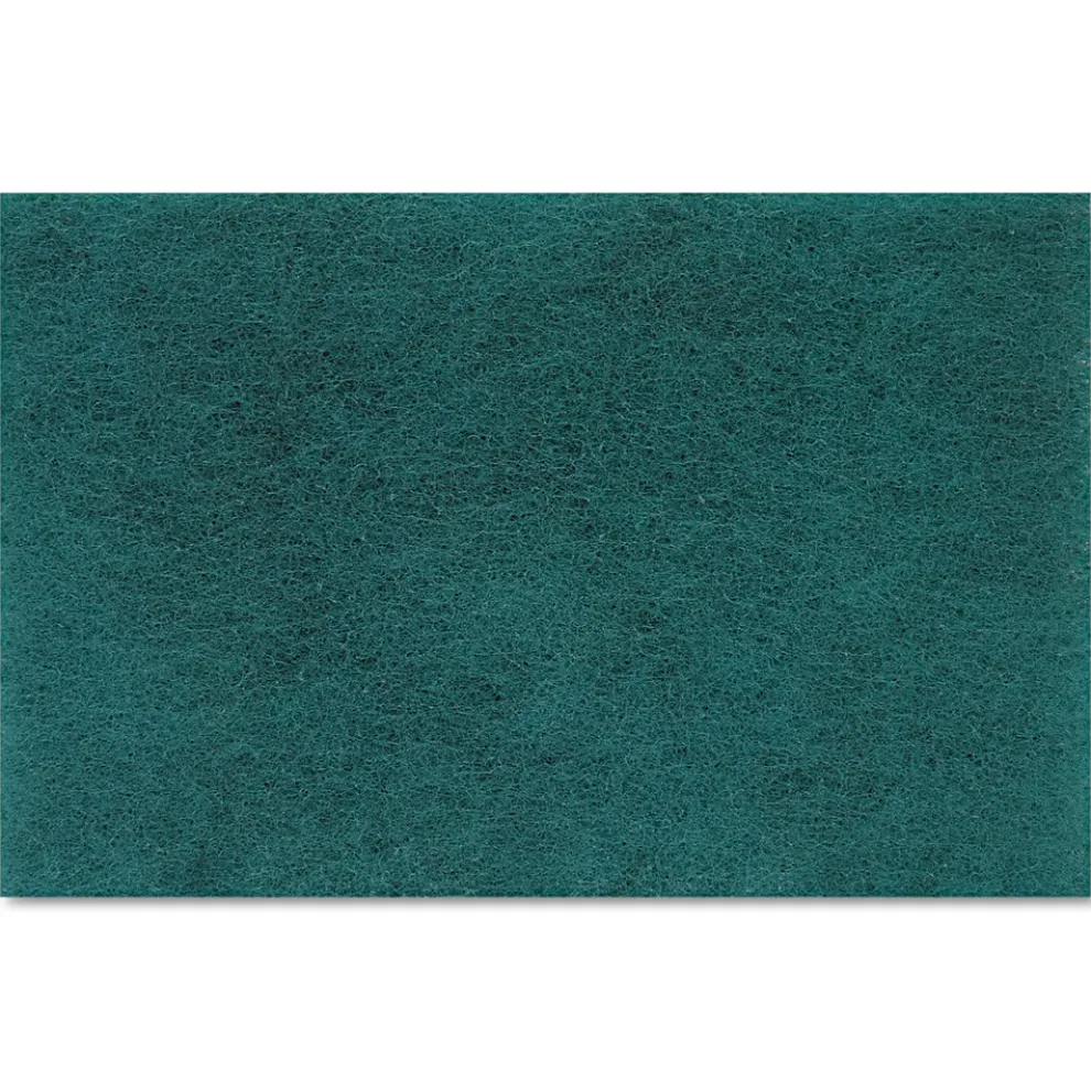 Boardwalk 96BWK GP 6 in. x 9 in. Medium Duty Scour Pad - Green (20/Carton)
