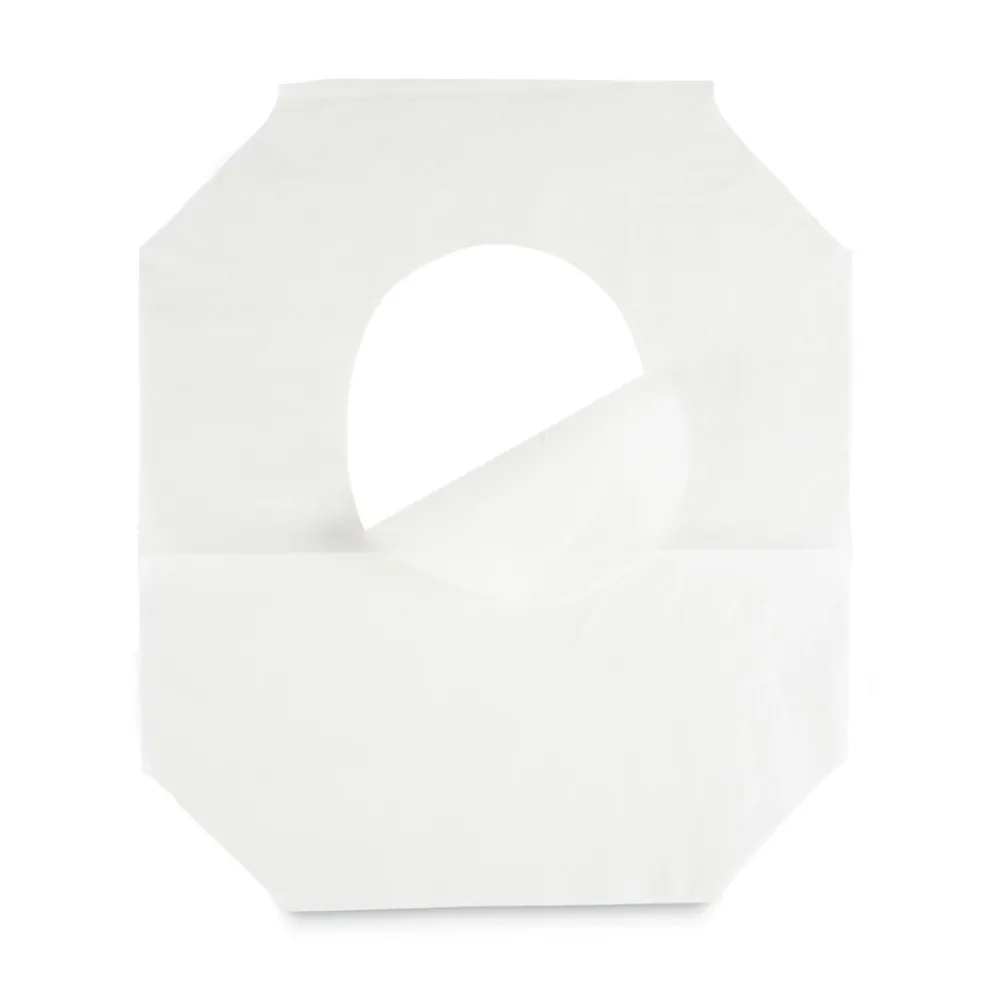 Boardwalk BWKK2500B 14.17 in. x 16.73 in. Premium Half-Fold Toilet Seat Covers - White (250/Sleeve, 10 Sleeves/Carton)