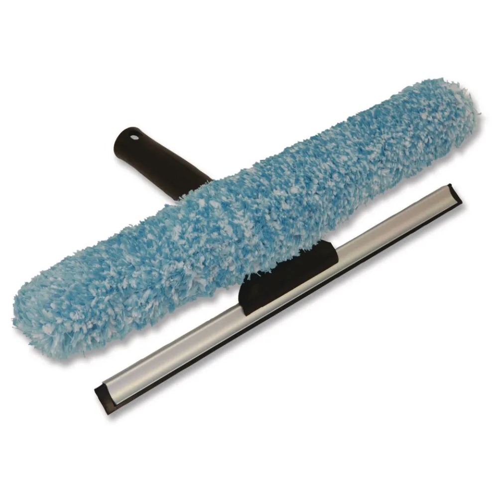 Boardwalk Combo Window Washer and Squeegee, 12-in Wide Blade, Black