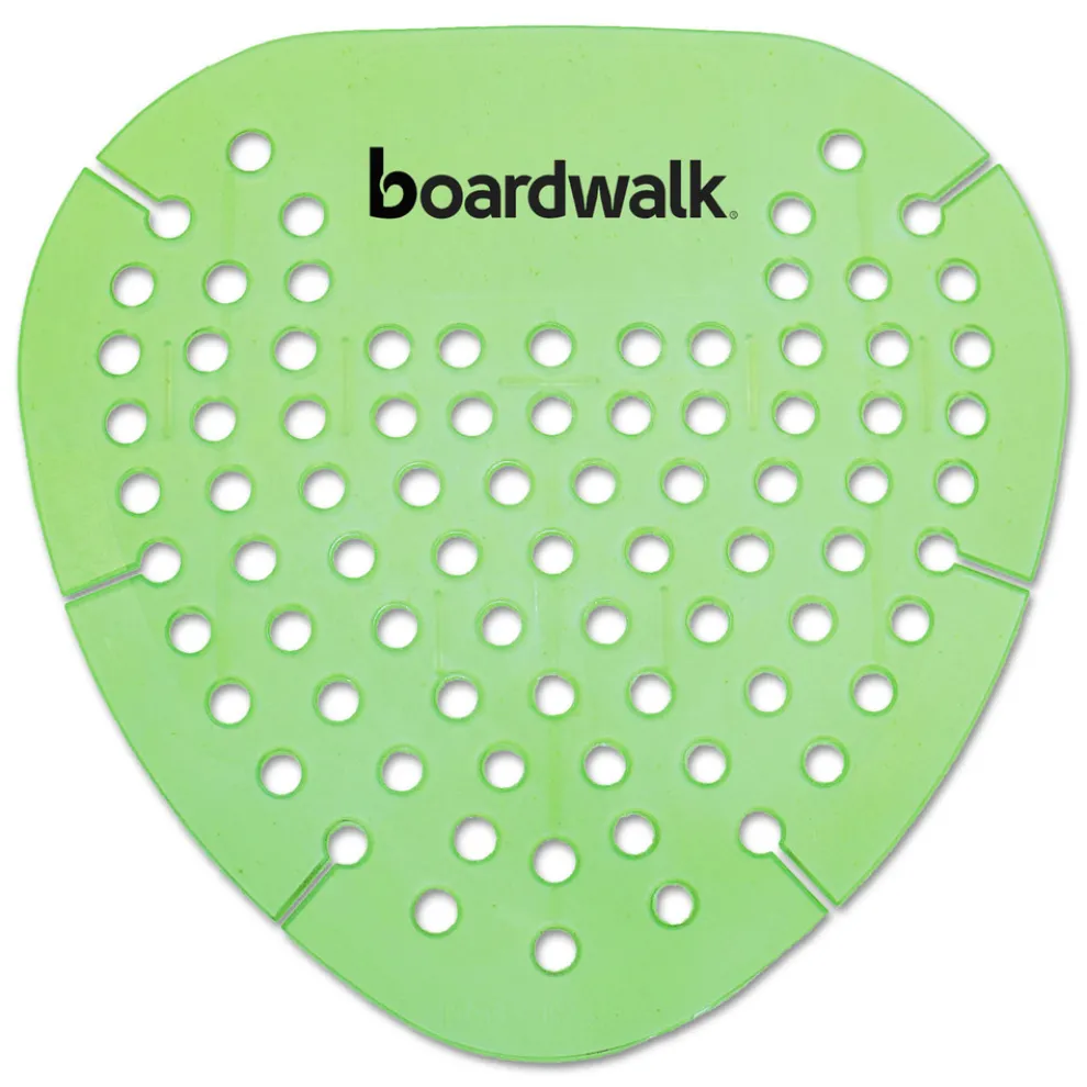 Boardwalk Gem Urinal Screens - Herbal Mint Scent, Green (12/Box)