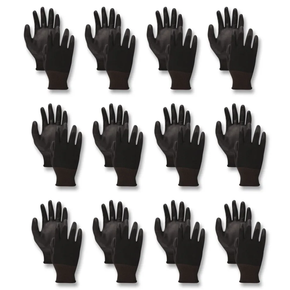 Boardwalk Palm Coated HPPE Gloves - X-Large Size 10/Salt and Pepper/Black (1-Dozen)