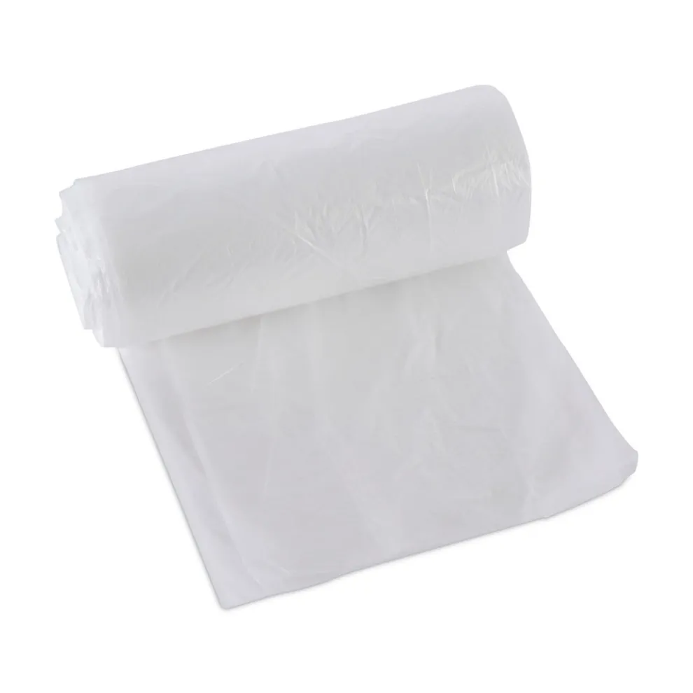 Boardwalk 1000-Piece/Carton High-Density 10-Gallon 6-Micron 24 in. x 23 in. Can Liners - Natural