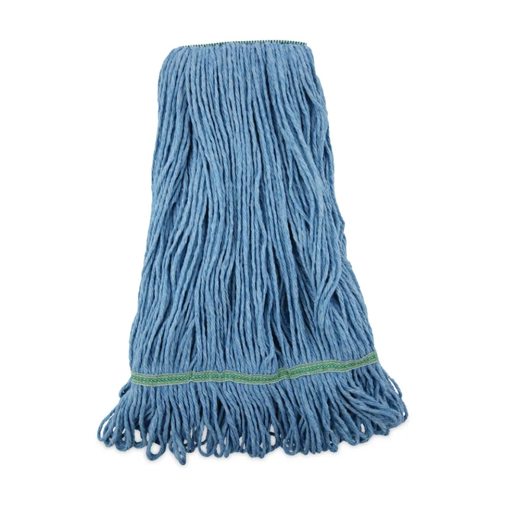 Boardwalk Super Loop Wet Cotton/Synthetic Mop Head - Medium, Blue