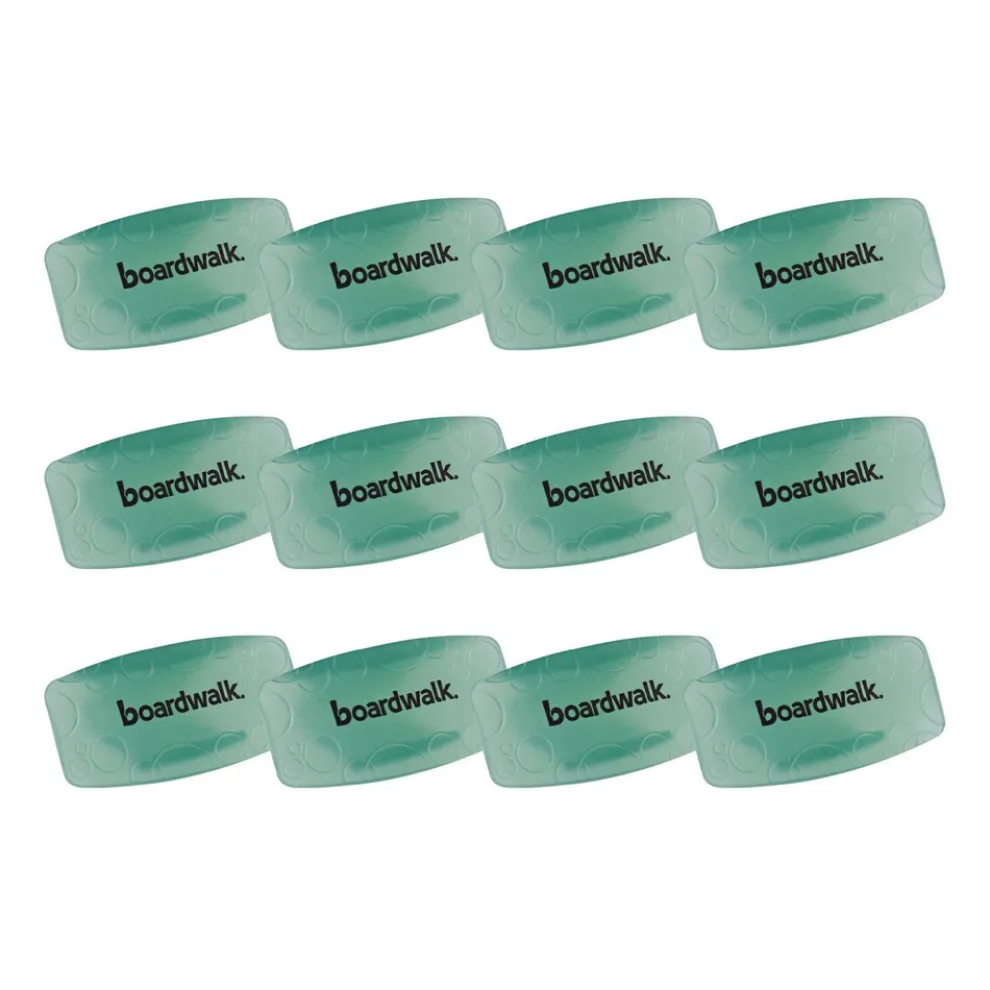 Boardwalk Toilet Bowl Clip - Cucumber Melon Scent, Green (12/Box)