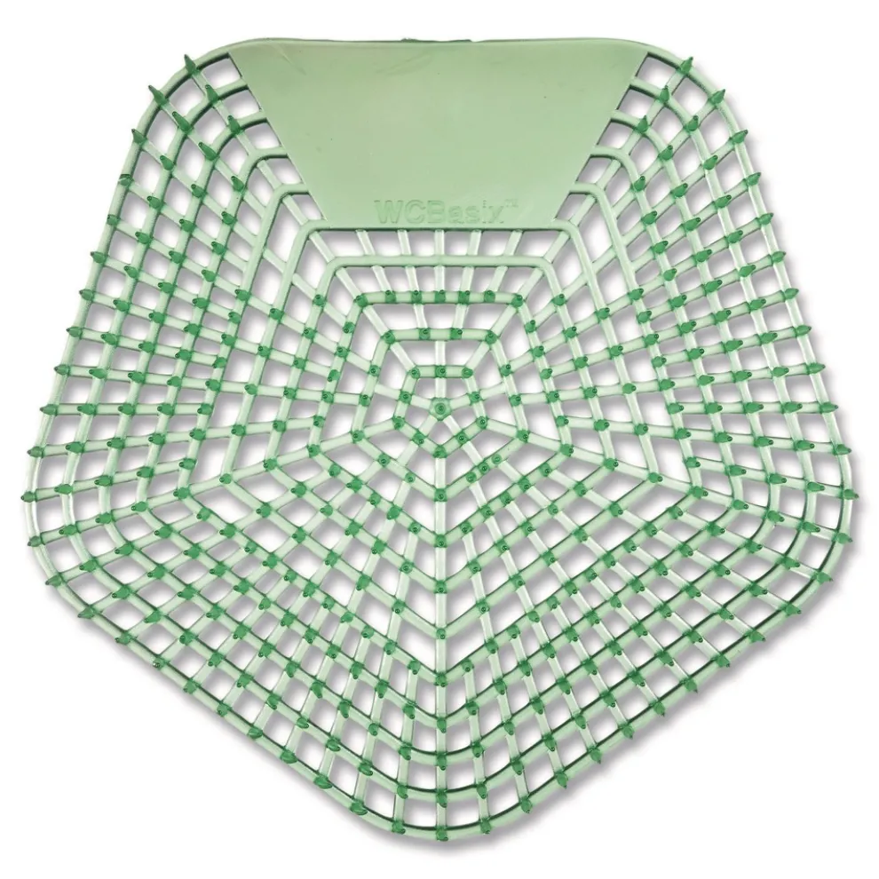 Boardwalk WCBX-P-010I010I-02-AAS80- 0.11 oz WCBasix Urinal Screen - Cucumber Twist Scent, Green (10/Box)