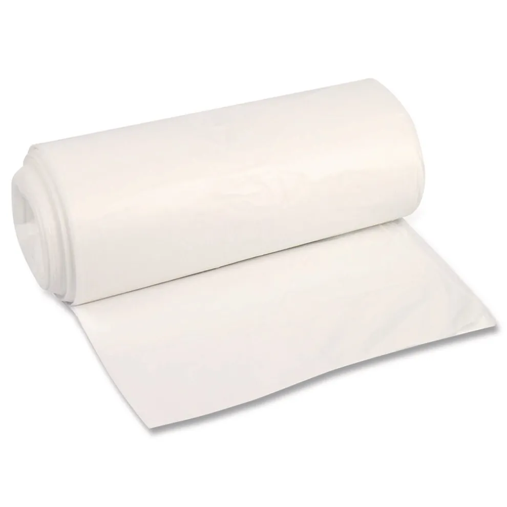 Boardwalk Z8048MNKR01 40 in. x 48 in. 45 gal. 12 mic High-Density Can Liners - Natural (250/Carton)