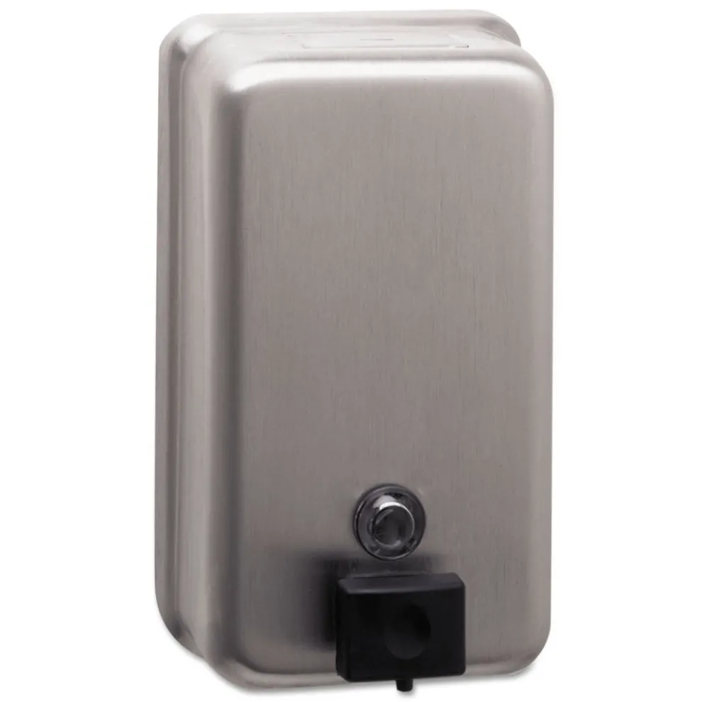 Bobrick ClassicSeries 4.75 x 3.5 x 8.13 Surface-Mounted Soap Dispenser - Stainless Steel