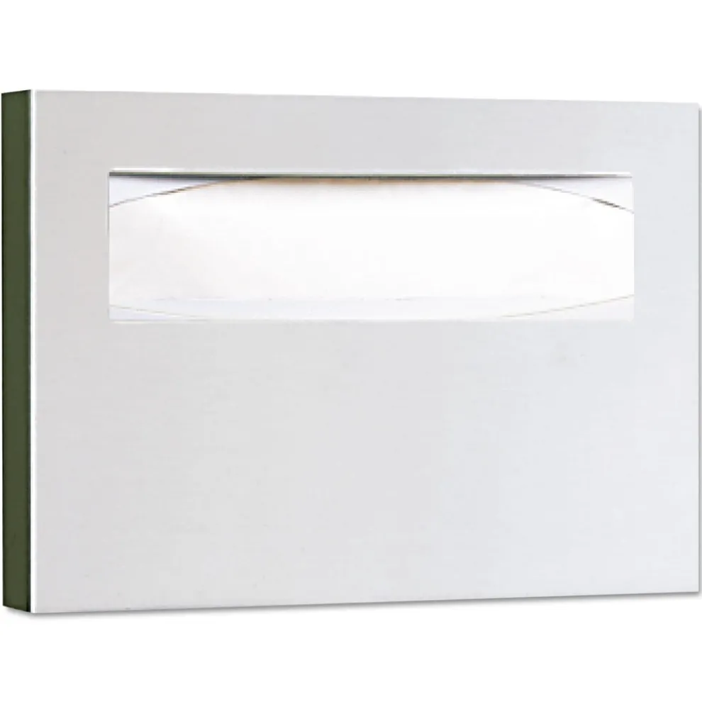 Bobrick ClassicSeries 15.75 x 2 x 11 Toilet Seat Cover Dispenser - Stainless Steel