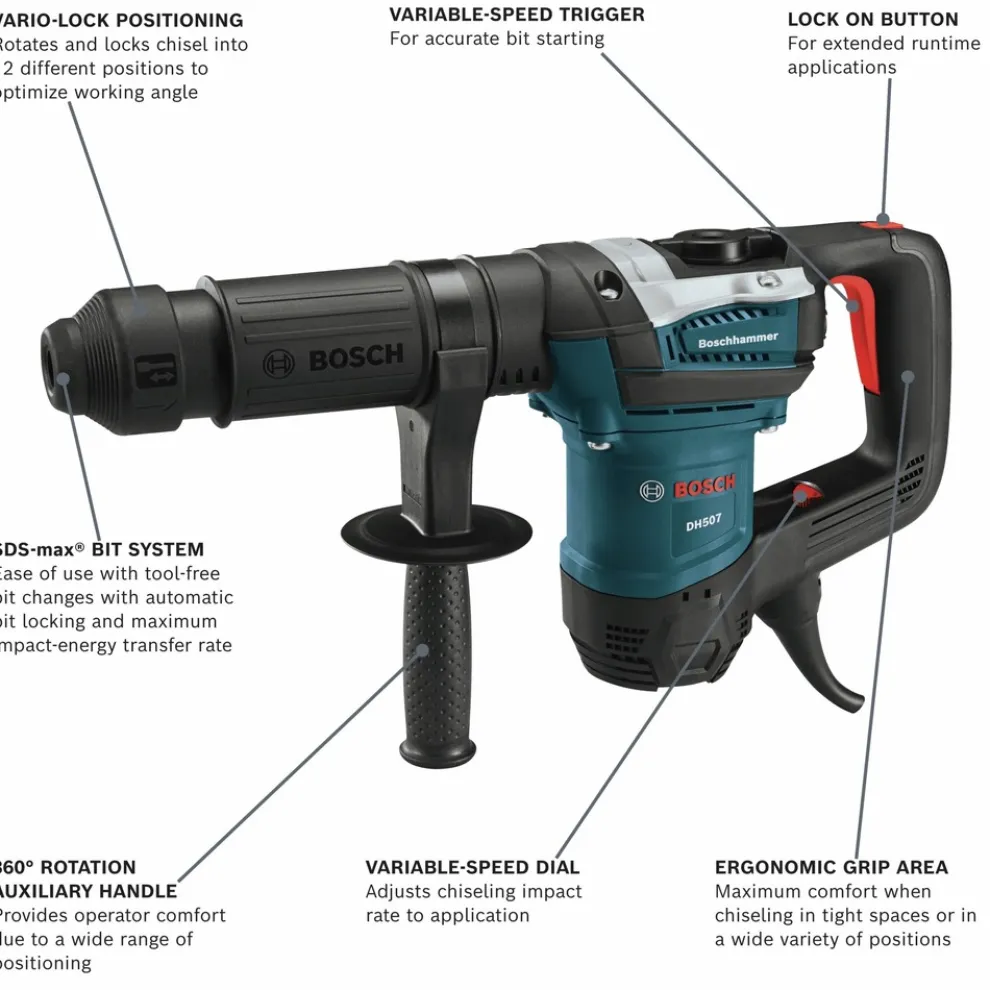 Bosch 10 Amp SDS-Max Variable-Speed Demolition Hammer