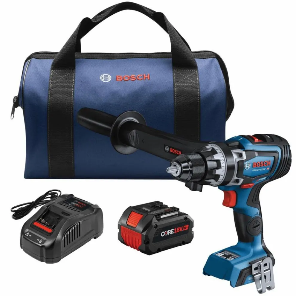 Bosch 18V PROFACTOR Brushless Lithium-Ion 1/2 in. Cordless Drill Driver Kit (8 Ah)