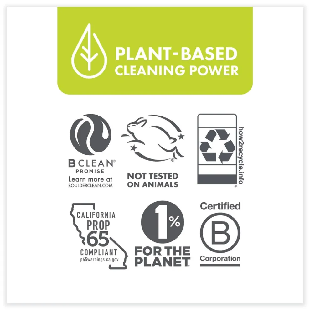 Boulder Clean Laundry Detergent Sheets - Free and Clear (12 Packs/Carton)