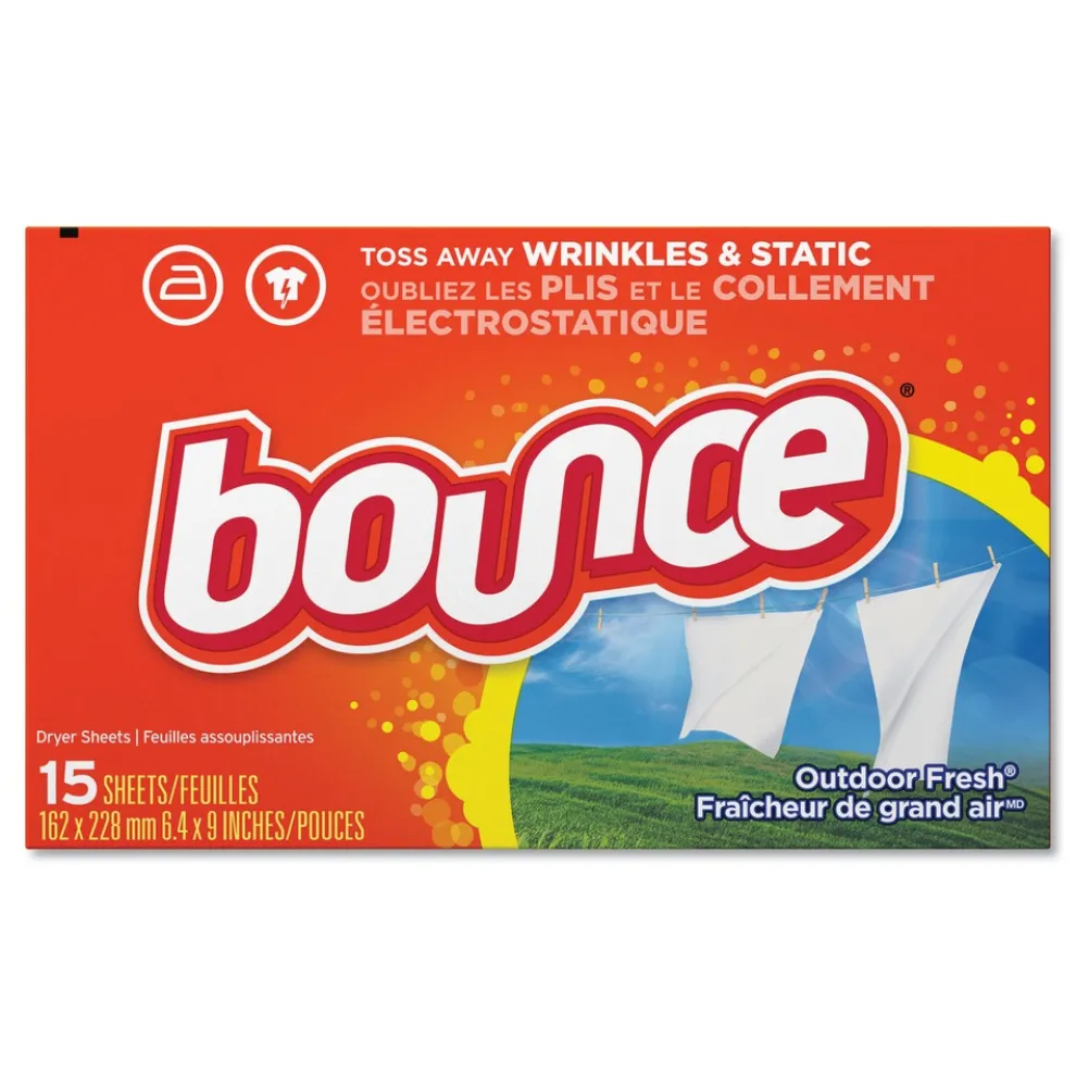 Bounce Fabric Softener Sheets - Outdoor Fresh (15/Carton)