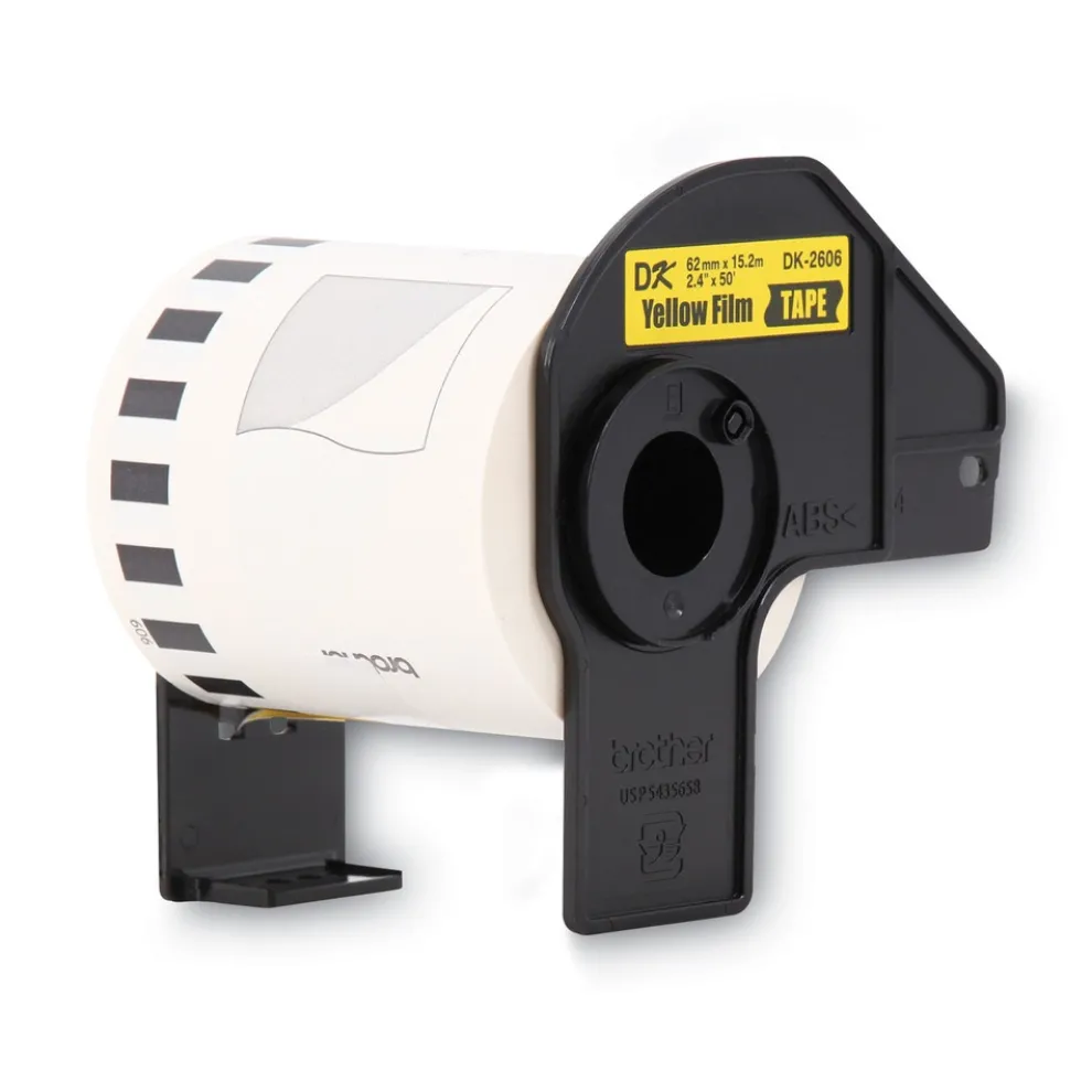 Brother 2.4 in. x 50 ft. Continuous Film Label Tape - Yellow (1-Roll)