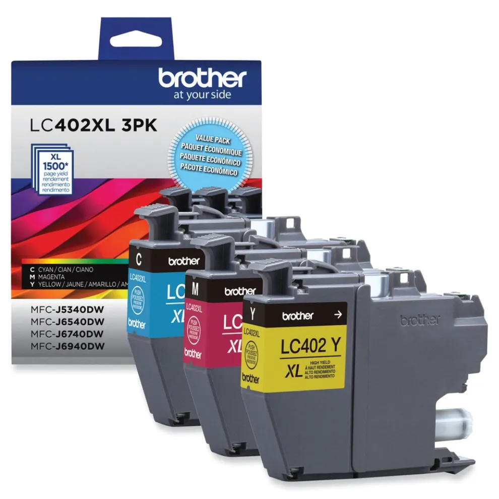 Brother 1,500 Page-Yield High-Yield Ink - Cyan/Magenta/Yellow (3/Pack)