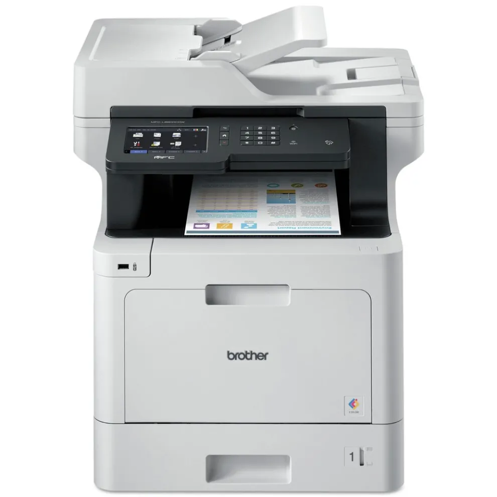 Brother Business Color Laser All-in-One Printer with Duplex Print, Scan, Copy and Wireless Networking
