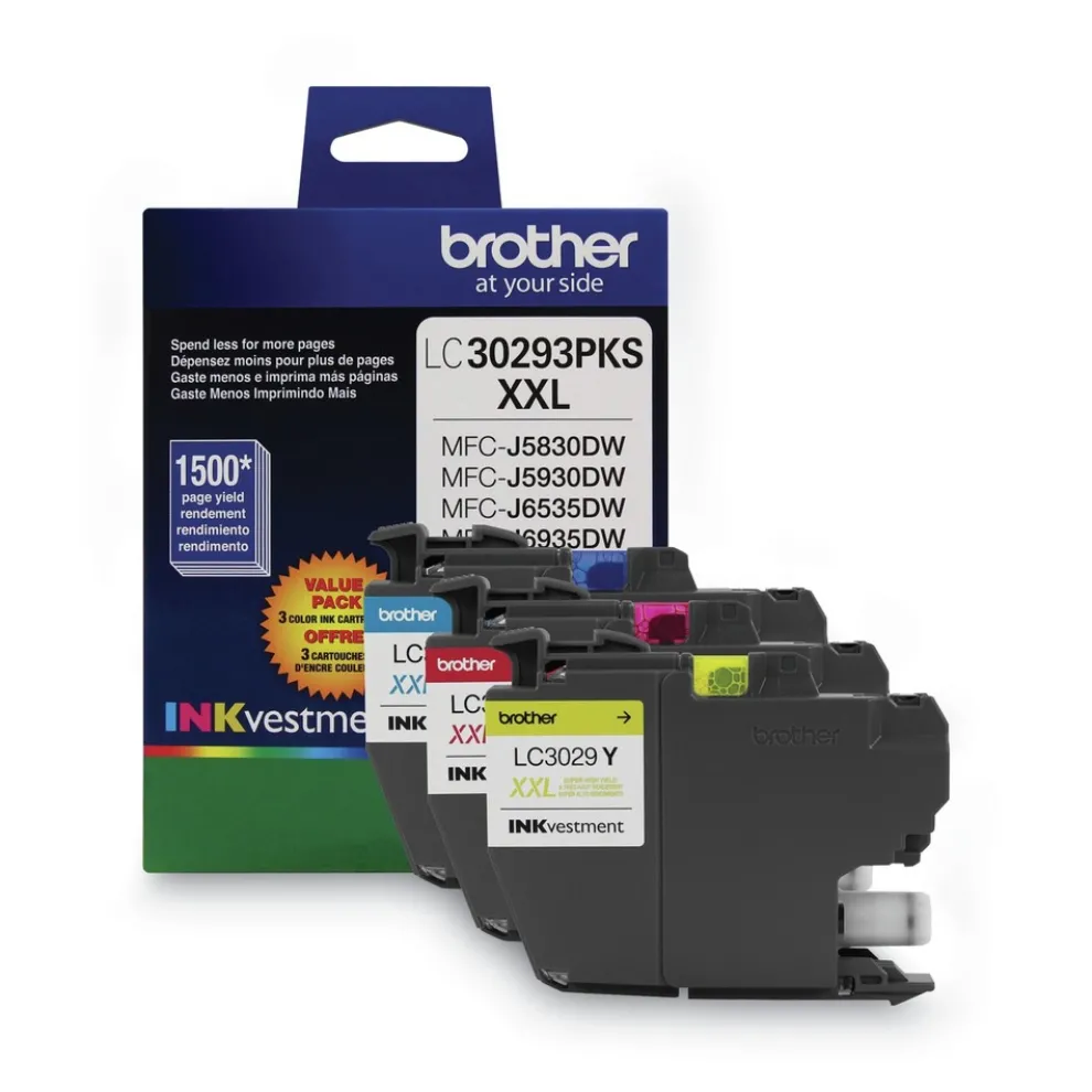 Brother INKvestment 1,500 Page-Yield Super High-Yield Ink - Cyan/Magenta/Yellow (3/Pack)