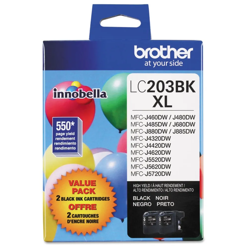 Brother Innobella 550 Page-Yield High-Yield Ink - Black (2/Pack)