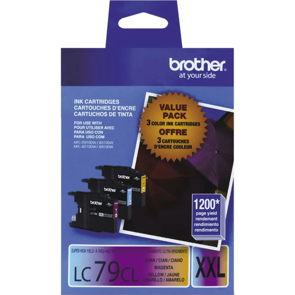 Brother Innobella 1,200 Page-Yield Super High-Yield Ink - Cyan/Magenta/Yellow (3/Pack)