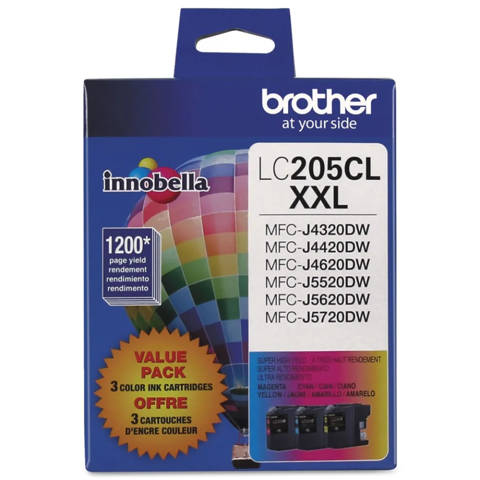 Brother Innobella 1,200 Page-Yield Super High-Yield Ink - Cyan/Magenta/Yellow (3/Pack)