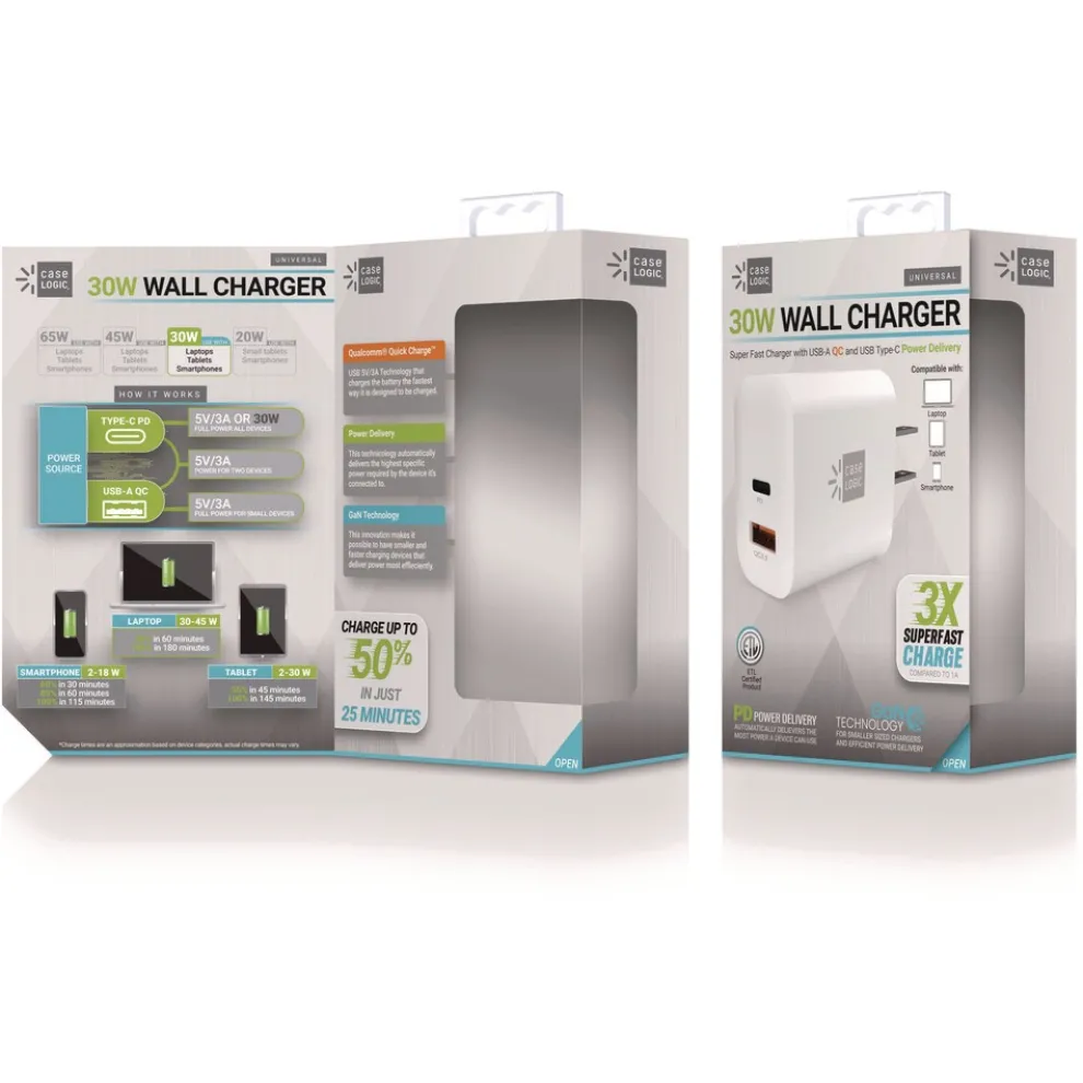 ByTech 30 Watts Wall Charger - White