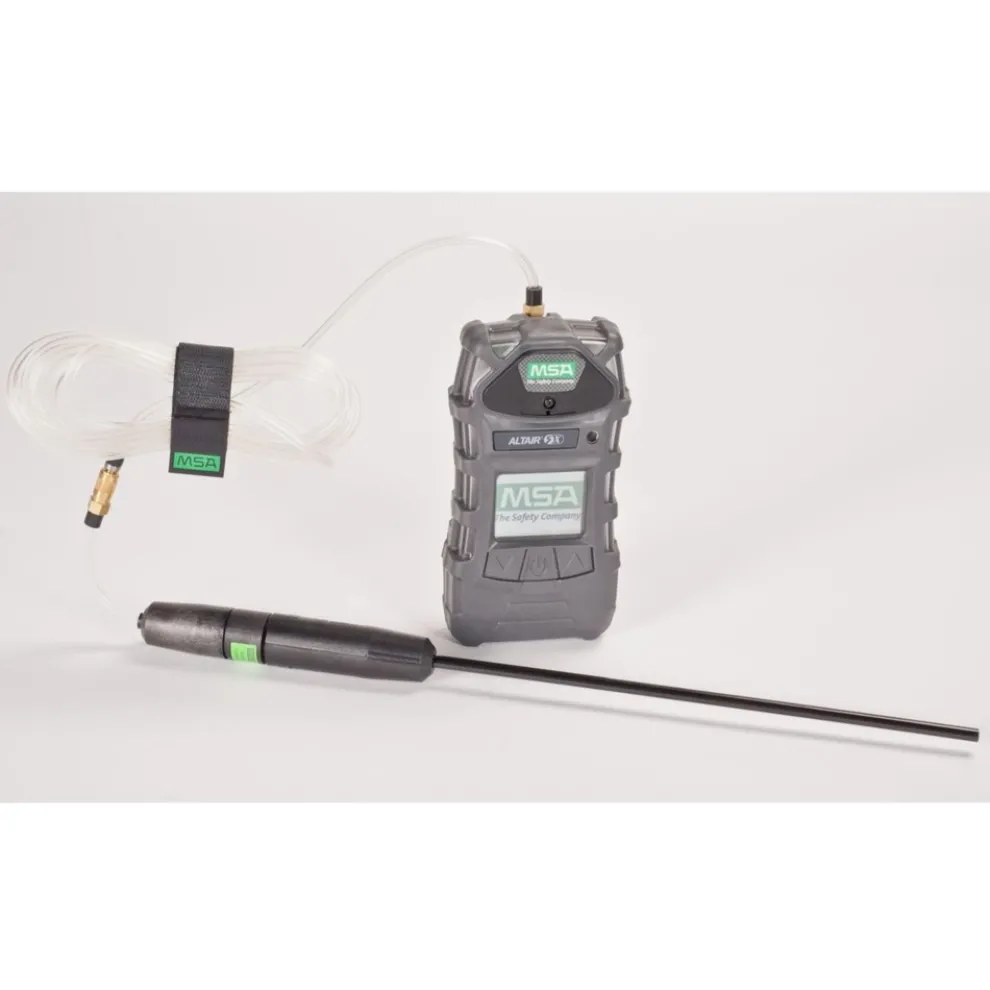 MSA ALTAIR Monochrome Display 10 ft. Line 1 ft. Probe 5X Gas Detector (LEL, O2, CO, H2S, SO2) - (Charcoal)