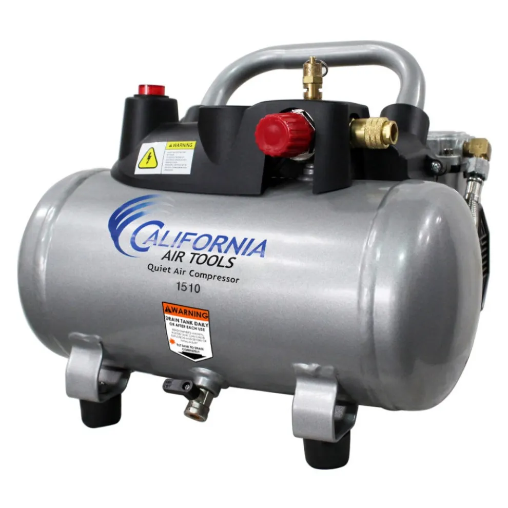 California Air Tools 1 HP 1.5 Gallon Steel Air Tank Quiet Air Compressor