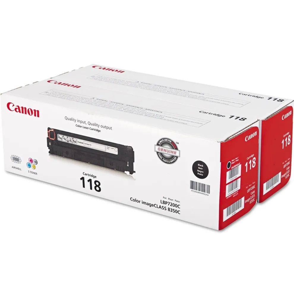 Canon 3400 Page-Yield 118 Toner - Black (2/Pack)