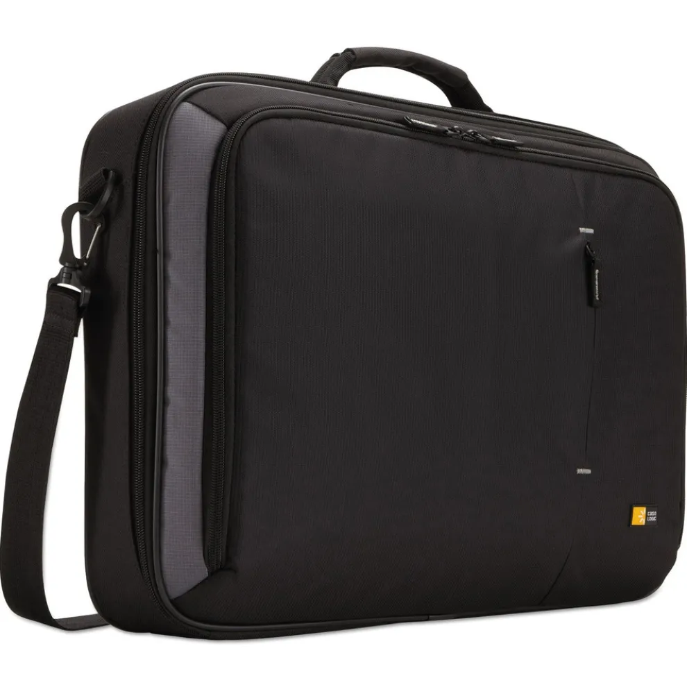 Case Logic 19.3 in. x 3.9 in. x 14.2 in. Dobby Nylon Track Clamshell Case Fits Devices Up to 18 in. - Black