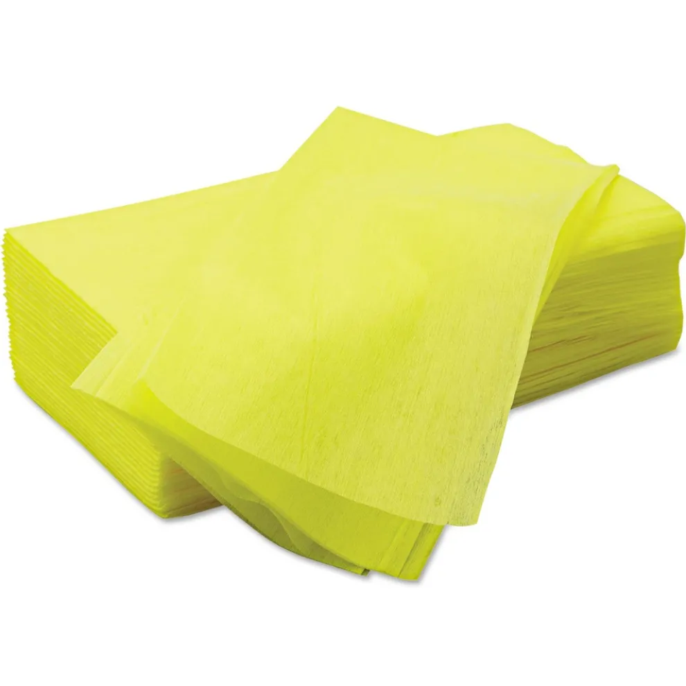 Chix 24 in. x 24 in. 1-Ply Masslinn Dust Cloths - Yellow (150/Carton)