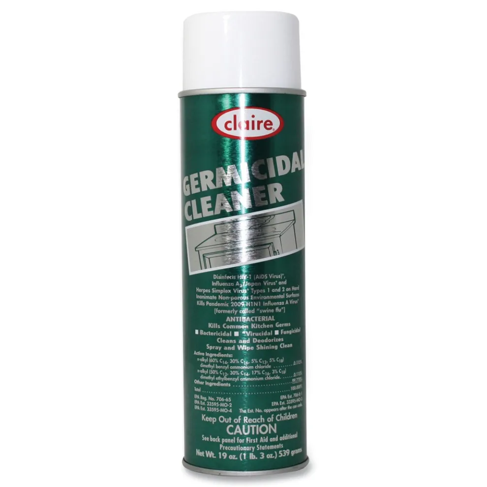 Claire 19 oz. Aerosol Spray Germicidal Cleaner - Floral Scent (12/Carton)
