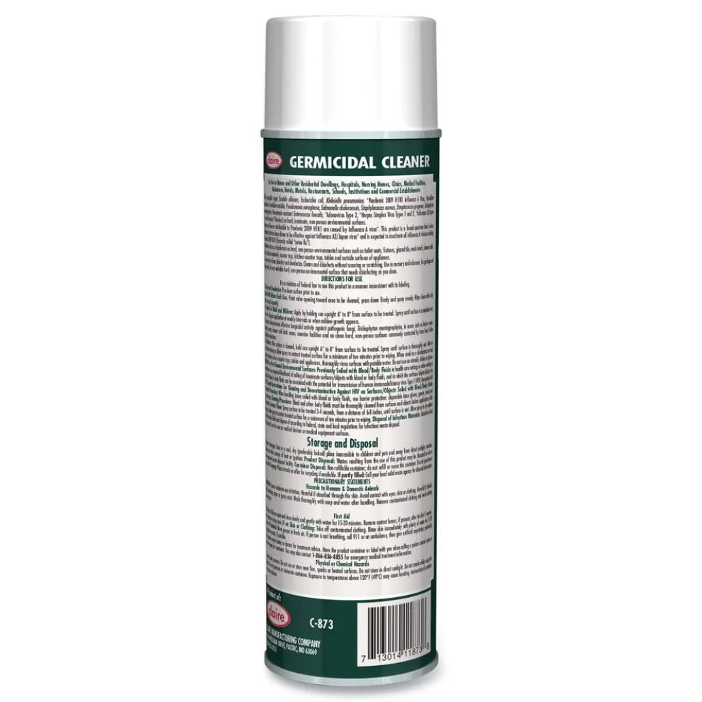 Claire 19 oz. Aerosol Spray Germicidal Cleaner - Floral Scent (12/Carton)