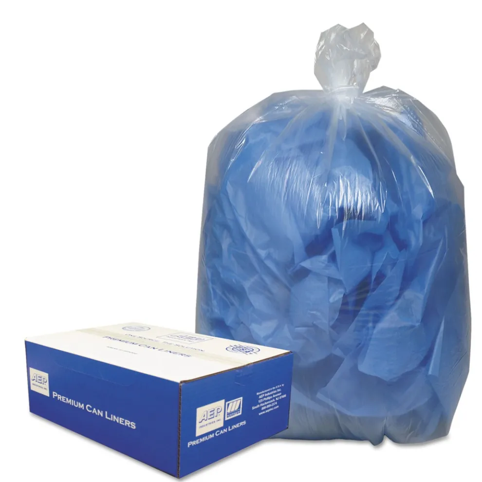 Classic Clear 10 Gallon 0.6 mil 24 in. x 23 in. Linear Low-Density Can Liners Clear (500/Carton)