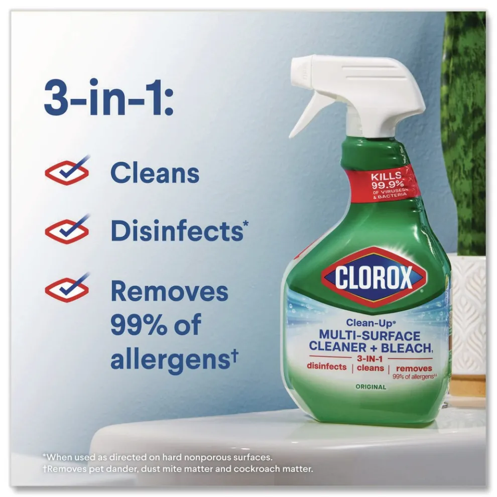 Clorox 32 oz. Clean-Up Multi-Surface Cleaner with Bleach - Original (9/Carton)