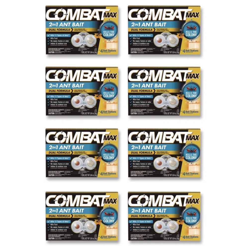Combat 23400 07172 Max 2-in-1 Ant Bait (8/Carton)