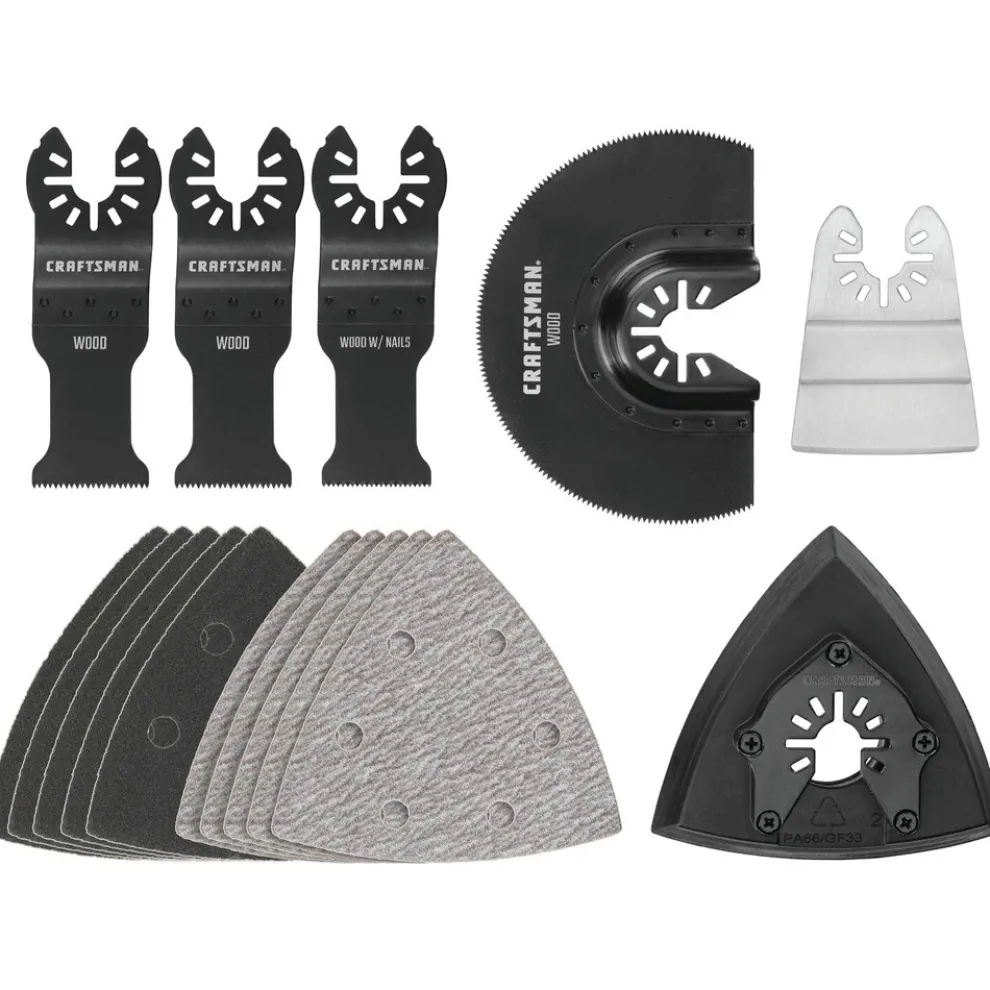 Craftsman 16-Piece General Purpose Oscillating Blade Set with Case