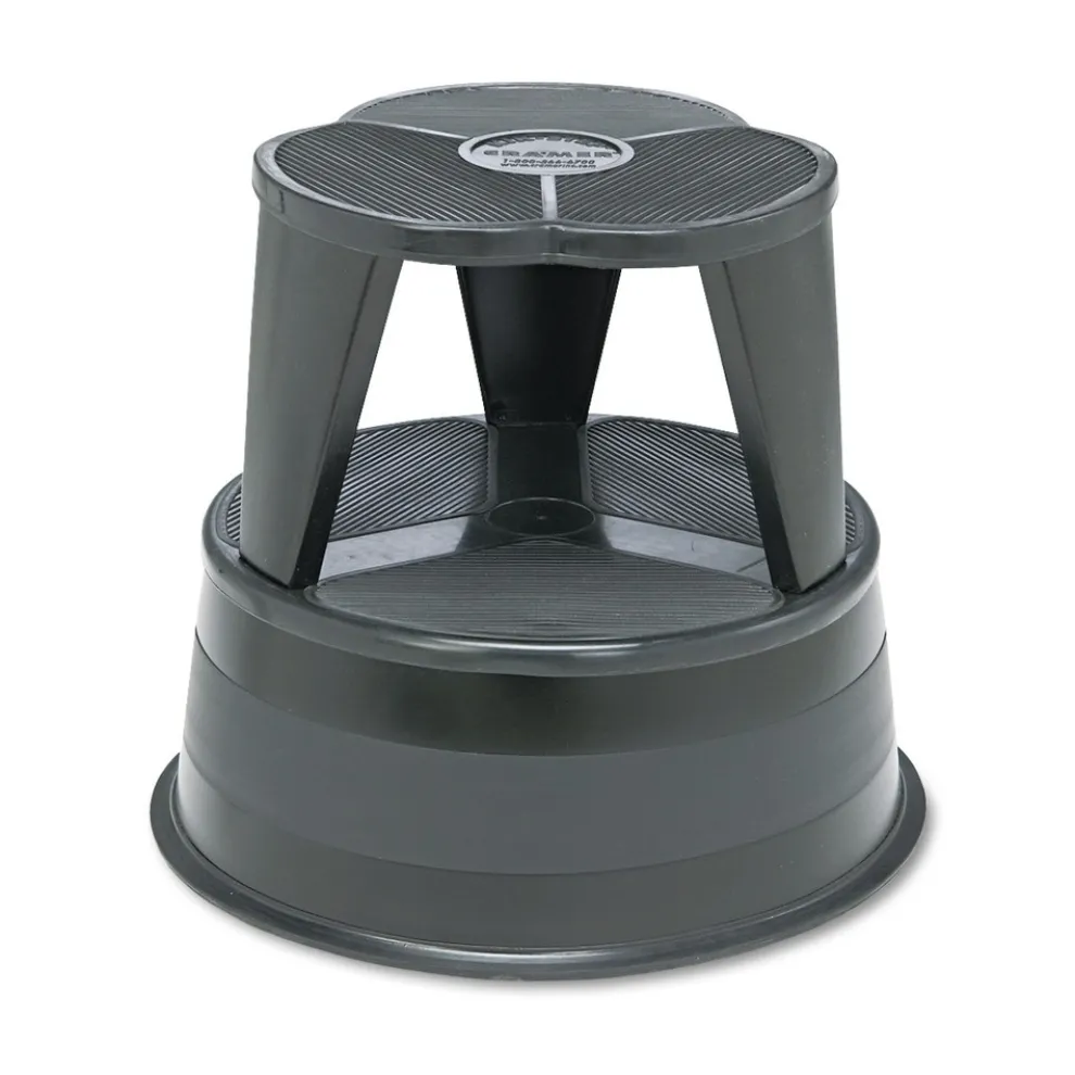 Cramer Kik-Step 16 in. x 14.25 in. 350 lbs. Capacity Steel Step Stool - Black