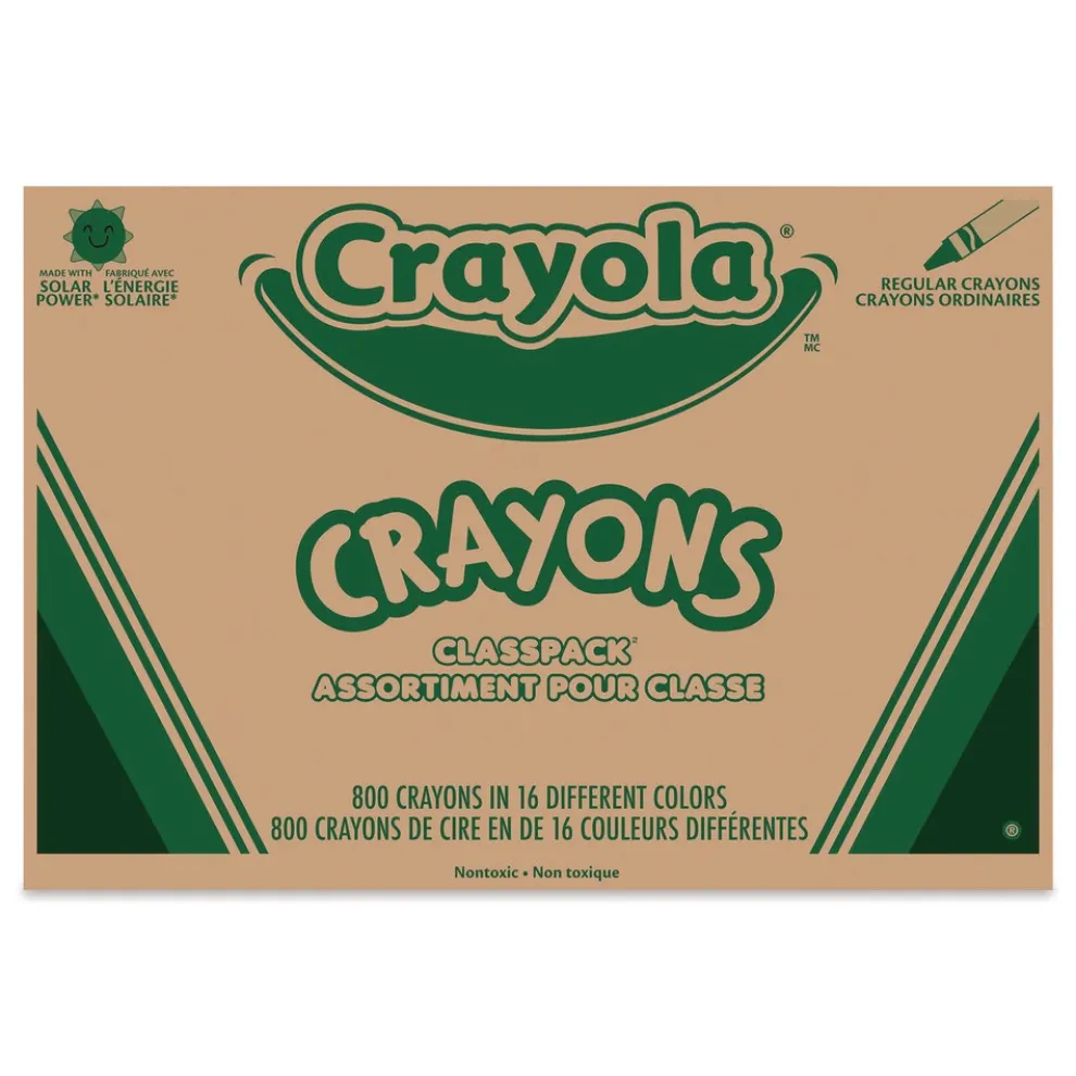 Crayola 16-Color Classpack Regular Crayons (800/Box)