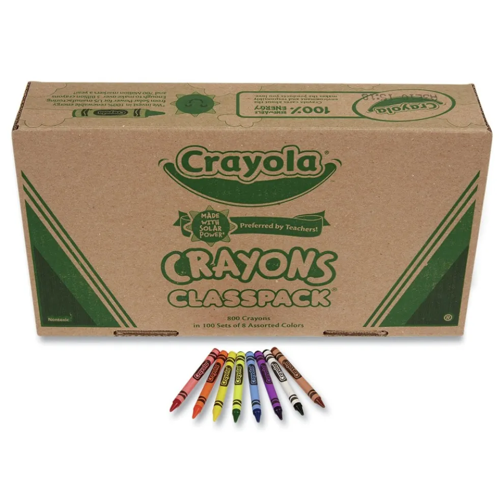 Crayola 8-Color Classpack Regular Crayons (800/Box)