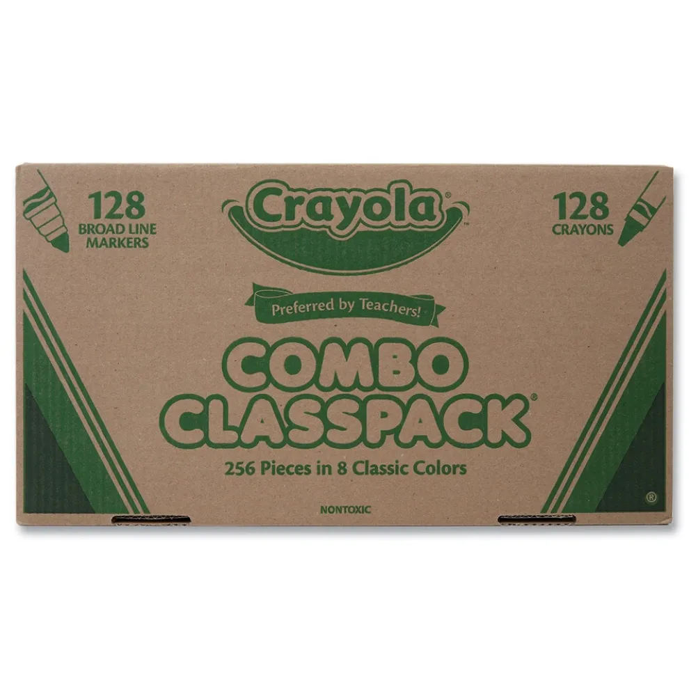 Crayola Crayons and Markers Combo Classpack - 8 Colors (256/Set)