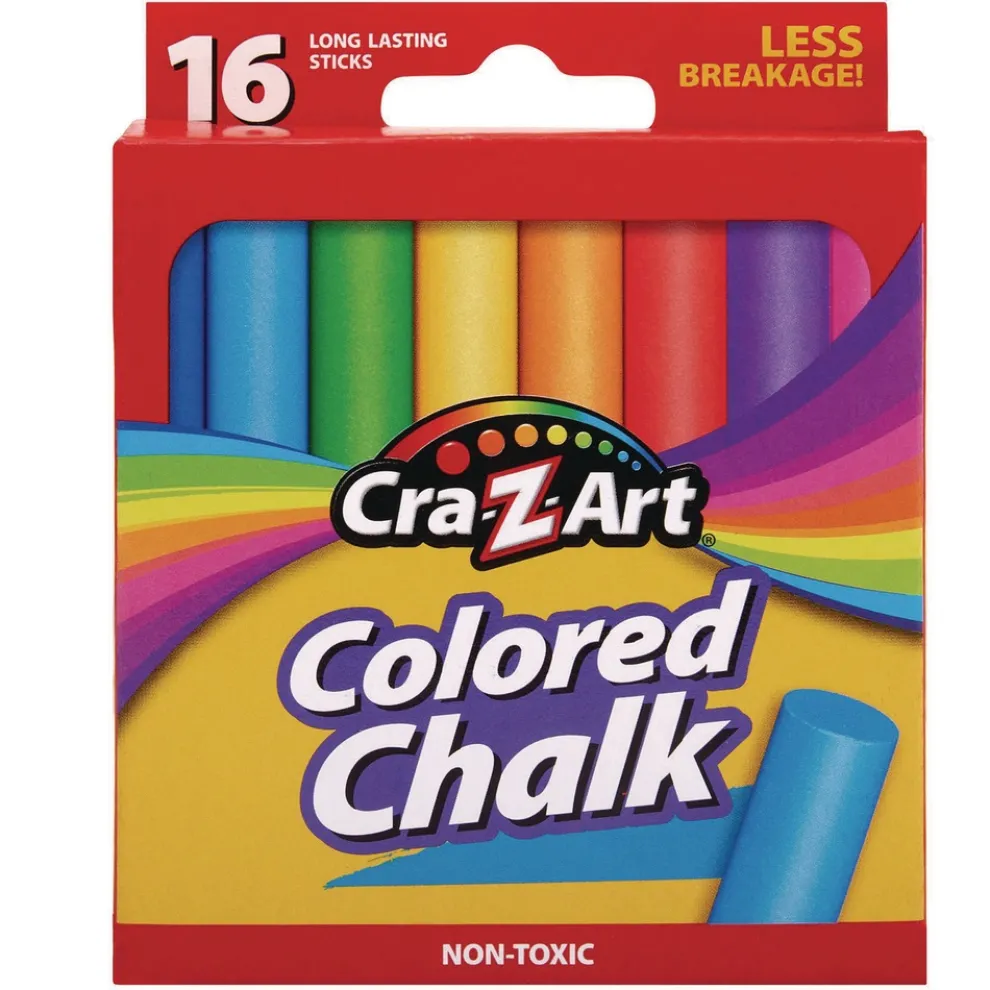 Cra-Z-Art Colored Chalk - Assorted Colors (16/Pack)