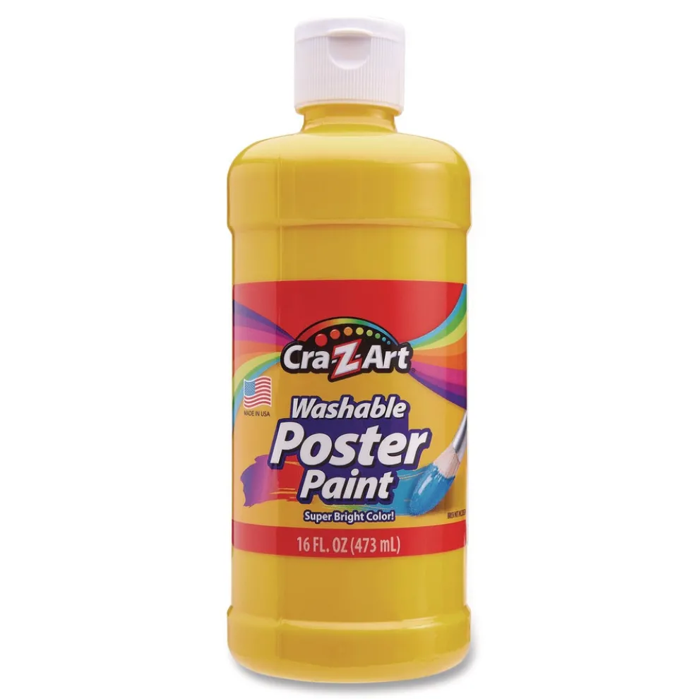 Cra-Z-Art Washable Kids Paint, Assorted Colors, 16 oz Bottle, 6/Pack